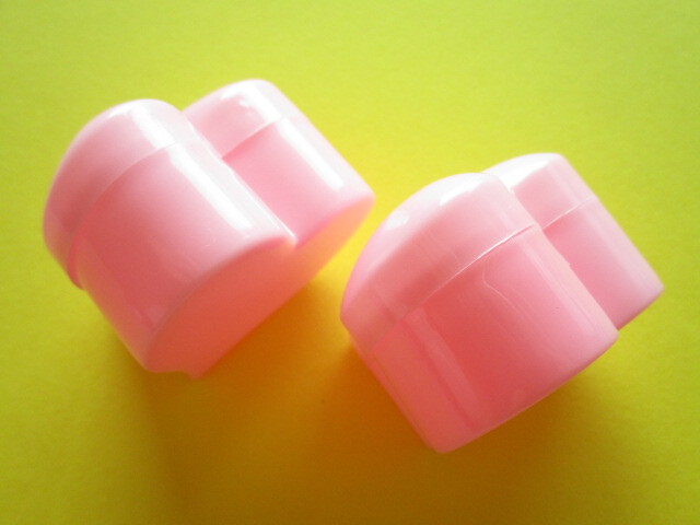 Photo: 2 pcs Kawaii Cute Mini Plastic Cases Set *Pink Heart