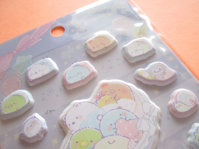 Photo: Kawaii Cute Puffy Funi Funi Stickers Sheet Sumikkogurashi San-x *Sumikko Baby (SE55602)