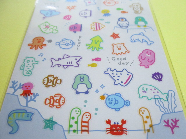 Photo: Kawaii Cute Stickers Sheet Gaia *Aquarium (466311)