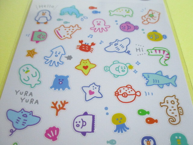 Photo: Kawaii Cute Stickers Sheet Gaia *Aquarium (466311)