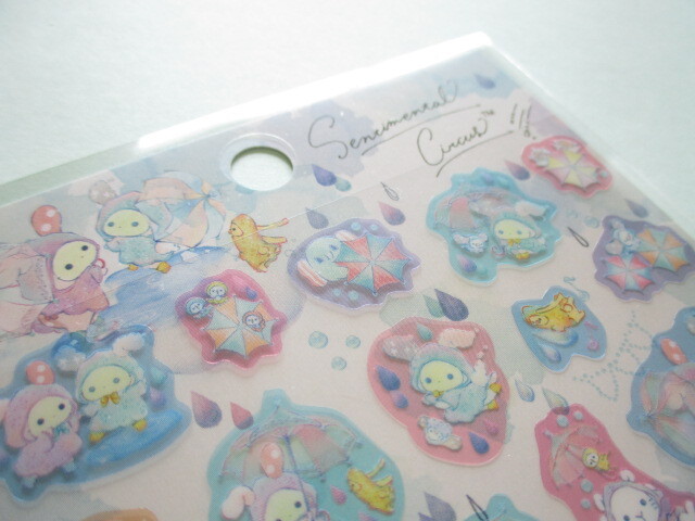 Photo: Kawaii Cute Stickers Sheet Sentimental Circus San-x *Tears in the sky, rainbows over (SE56401)