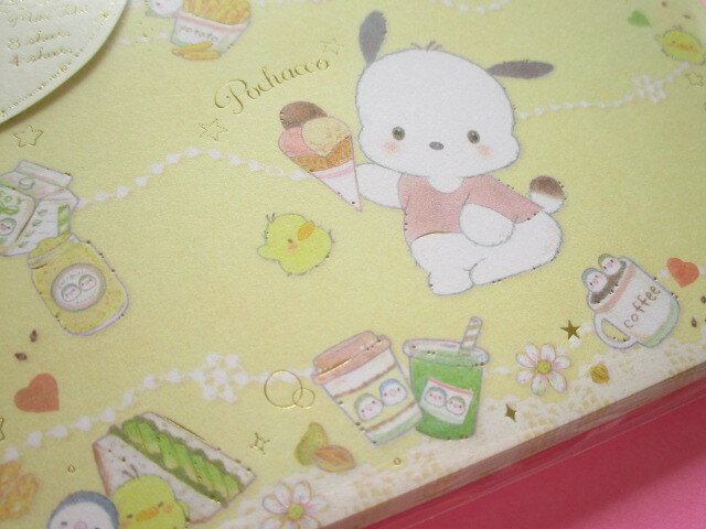 Photo: Kawaii Cute Mini Letter Set  Pochacco × たけいみき (Miki Takei) Sanrio *Natural Food (LS-15657)