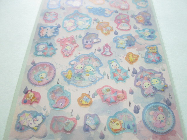 Photo: Kawaii Cute Stickers Sheet Sentimental Circus San-x *Tears in the sky, rainbows over (SE56401)