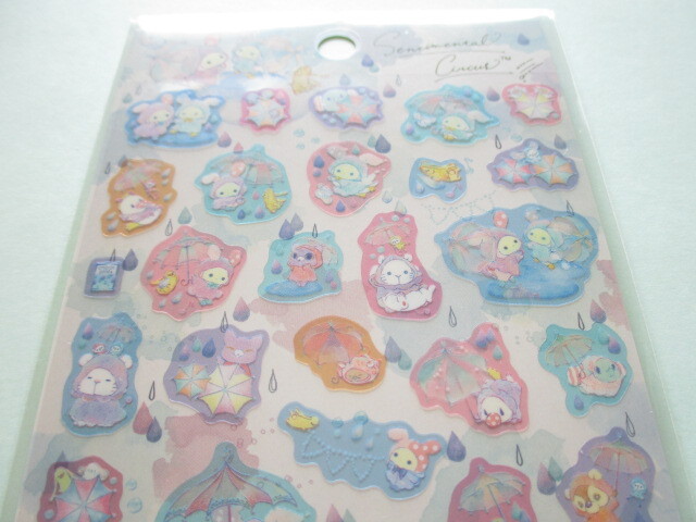 Photo: Kawaii Cute Stickers Sheet Sentimental Circus San-x *Tears in the sky, rainbows over (SE56401)