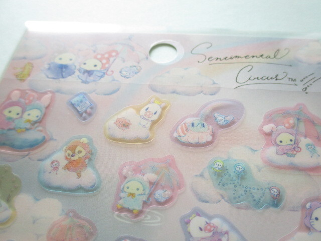 Photo: Kawaii Cute Stickers Sheet Sentimental Circus San-x *Tears in the sky, rainbows over(SE56402)