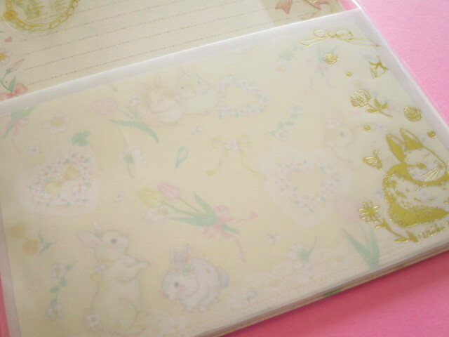 Photo: Kawaii Cute Letter Set たけい みき (Takei Miki) Clothes Pin *Yellow Rabbit (LS-15589)