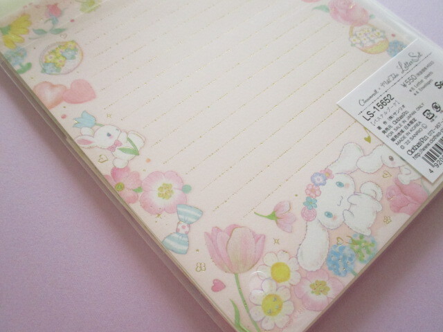 Photo: Kawaii Cute Letter Set Cinnamoroll × たけいみき (Takei Miki) Sanrio *Pastel Bouquet (LS-15652)