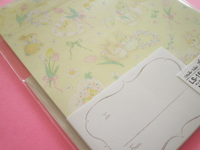 Photo: Kawaii Cute Letter Set たけい みき (Takei Miki) Clothes Pin *Yellow Rabbit (LS-15589)