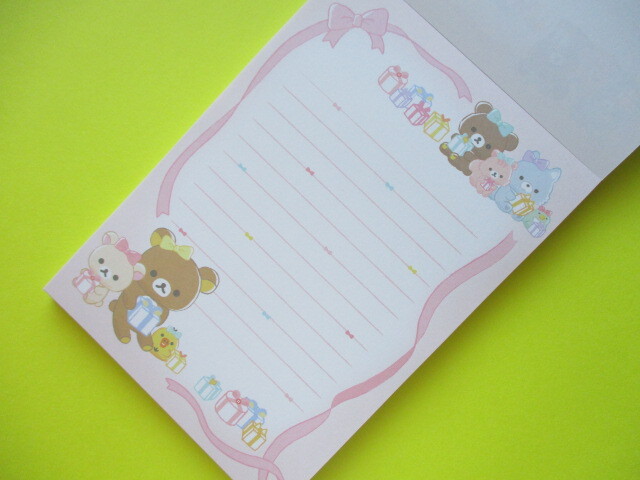 Photo: Kawaii Cute Large Memo Pad Rilakkuma San-x *Happy Smile For You (MH12302)