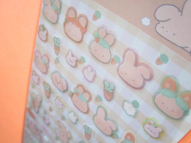 Photo: Kawaii Cute Sticker Sheet  Kumausa San-x *Kumausa with Rabbit (SE56702)