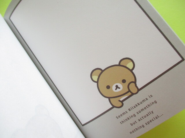 Photo: Kawaii Cute Large Memo Pad Rilakkuma San-x *New Basic Design Vo.2 (MH14901)