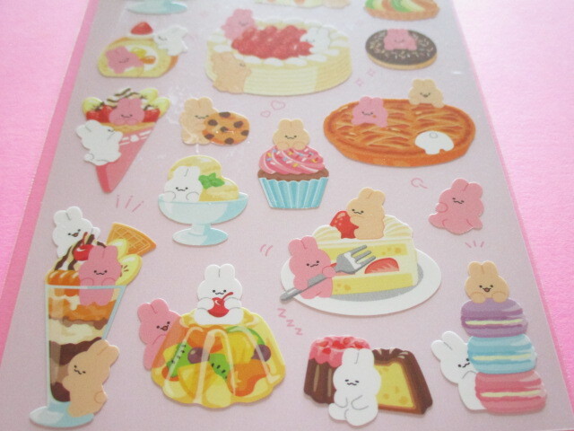 Photo: Kawaii Cute Design Stickers Sheet Gaia *Animal in Food (466636-2)