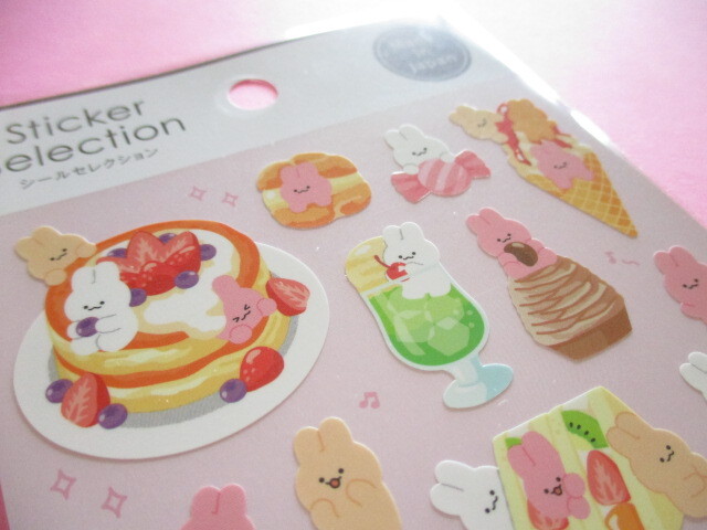 Photo: Kawaii Cute Design Stickers Sheet Gaia *Animal in Food (466636-2)