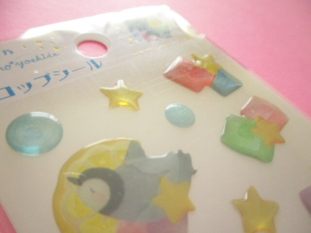 Photo: Kawaii Cute Drop Stickers Sheet 吉田麻乃 (Asano Yoshida) Clothes Pin *カラフルゼリーの海 (US-16172)