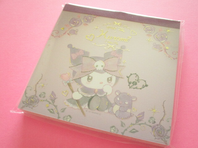 Photo1: Kawaii Cute Medium Memo Pad Kuromi × たけいみき (Takei Miki) Sanrio *Dark Feminine (MM-15637)