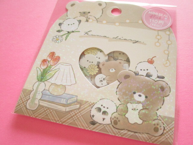 Kawaii Cute Sticker Flakes Sack Crux *Kuma Diary (116664) - Kawaii Shop  Japan