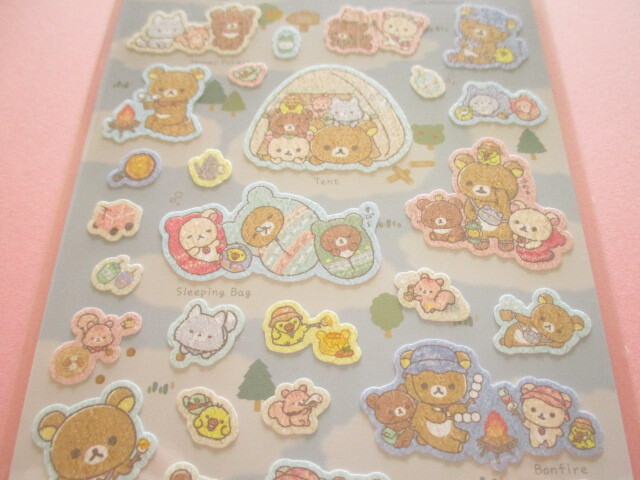 Photo: Kawaii Cute Stickers Sheet Rilakkuma San-x *Komorebi Camp (SE57801)