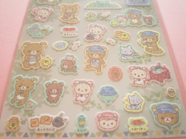 Photo: Kawaii Cute Stickers Sheet Rilakkuma San-x *Komorebi Camp (SE57802)