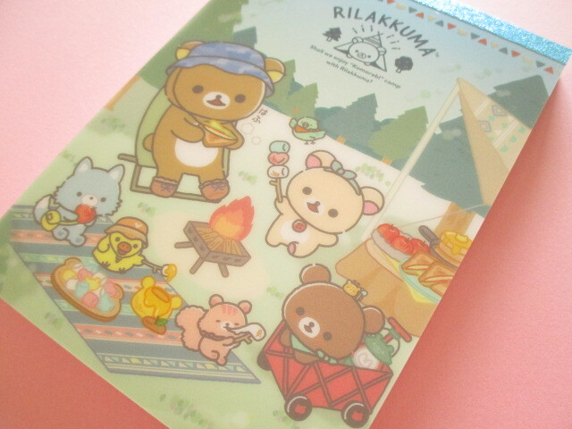 Photo1: Kawaii Cute Large Memo Pad Rilakkuma San-x *Komorebi Camp (MH15701)