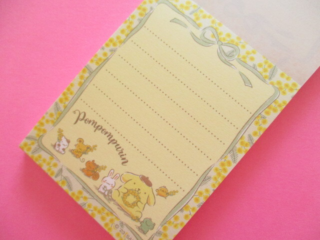 Photo: Kawaii Cute Mini  Memo Pad Sanrio *POMPOMPURIN (Mimosa Wreath)