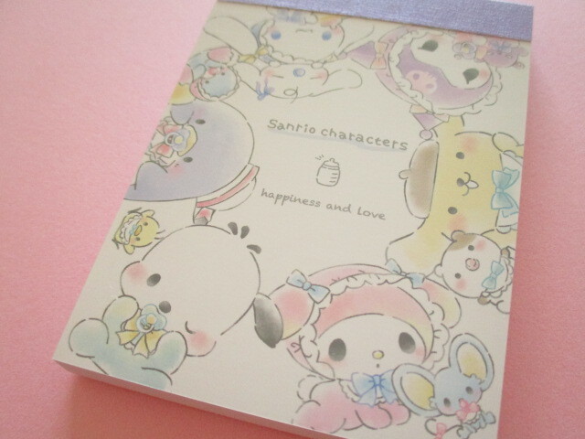 Photo1: Kawaii Cute Mini Memo Pad Sanrio Characters Crux *Baby (116344)