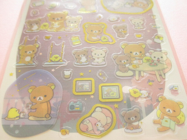 Photo: Kawaii Cute Stickers Sheet Rilakkuma San-x *Slumber with You (SE58001)