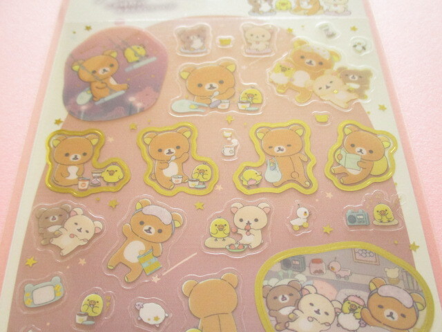 Photo: Kawaii Cute Stickers Sheet Rilakkuma San-x *Slumber with You (SE58001)