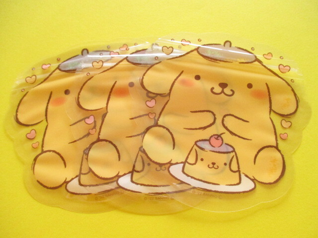 Photo: Kawaii Cute Die-Cut Zipper Bags Set Sanrio *POMPOMPURIN (DZB-PN)