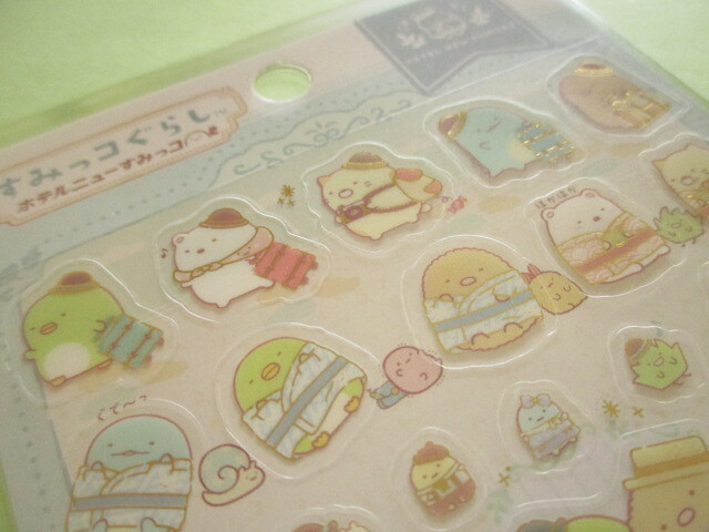 Photo: Kawaii Cute Stickers Sheet Sumikkogurashi San-x *Hotel New Sumikko (SE59002)