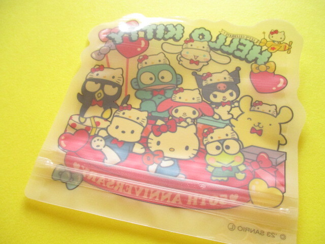 Photo: 3 pcs Kawaii Cute Sanrio Characters Die-Cut Zipper Bags Set *Hello Kitty 50th Anniversary (38498)