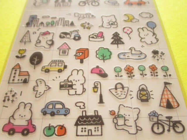 Photo: Kawaii Cute Schedule Stickers Sheet Gaia *Puchi Puchi Life (466704-1)