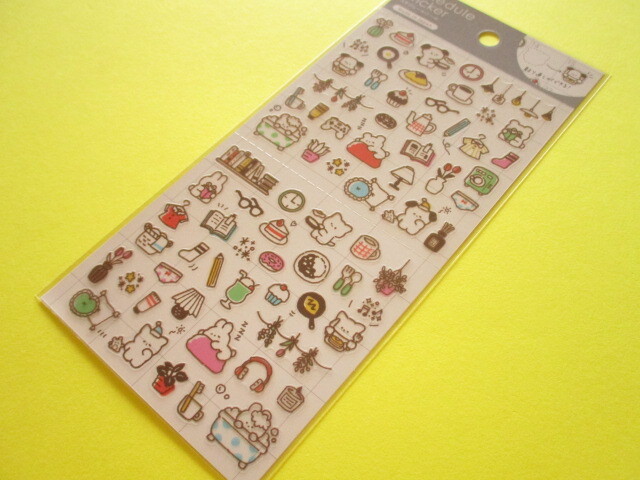 Photo1: Kawaii Cute Schedule Stickers Sheet Gaia *Puchi Puchi Life (466704-2)