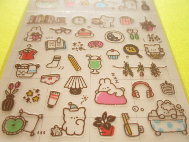 Photo: Kawaii Cute Schedule Stickers Sheet Gaia *Puchi Puchi Life (466704-2)