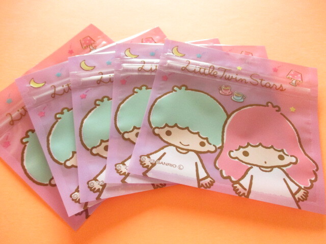 Photo: 5pcs Kawaii Cute Sanrio Little Twin Stars Small Zipper Bags Set (ZBS14-TS)