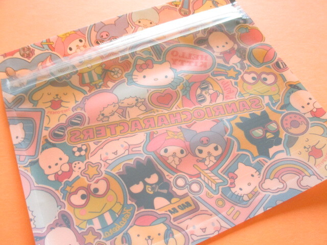 Photo: 4 pcs Kawaii Cute Sanrio Characters B7 Zipper Bags Set *Sticker (38367)