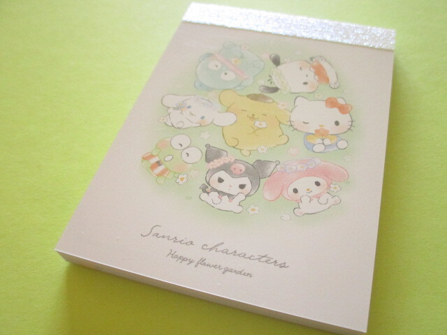 Photo1: Kawaii Cute Mini Memo Pad Sanrio Characters Sanrio *ゆるっとお花畑 (304079) 