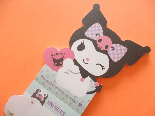 Photo: Kawaii Cute Die-Cut Medium Memo Pad Sanrio Original *Kuromi (46216-1) 