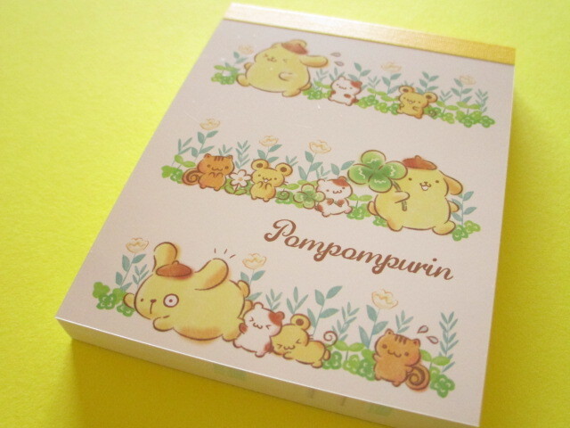 Photo1: Kawaii Cute Mini  Memo Pad POMPOMPURIN Sanrio *てくてく 2 (411251)