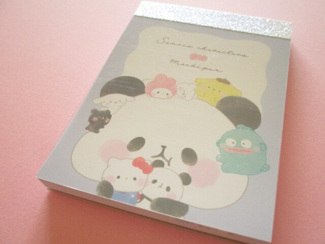 Photo1: Kawaii Cute Mini Memo Pad Sanrio Characters × Mochi Mochi Panda Kamio Japan *でかぱん (218682)