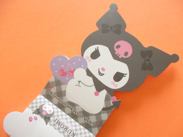 Photo: Kawaii Cute Die-Cut Medium Memo Pad Sanrio Original *Kuromi (46216-1) 