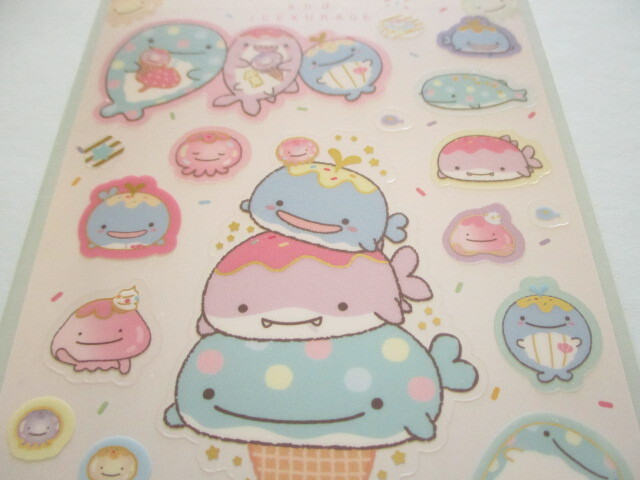 Photo: Kawaii Cute Sticker Sheet Jinbesan San-x *Jinbesan & Icekurage (SE61101)