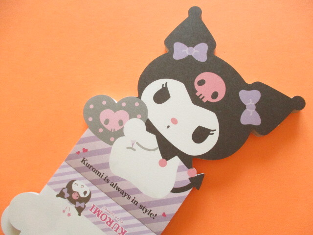 Photo: Kawaii Cute Die-Cut Medium Memo Pad Sanrio Original *Kuromi (46216-1) 