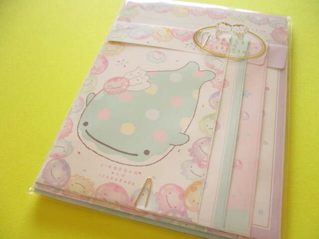 Photo1: Kawaii Cute Regular Letter Set Jinbesan San-x *Jinbesan & Icekurage (LH80801)