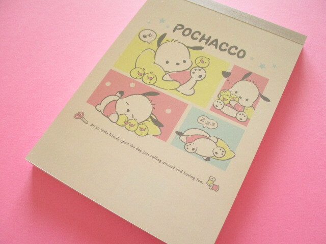 Photo1: Kawaii Cute Large Memo Pad Sanrio *Pochacco (410254) 