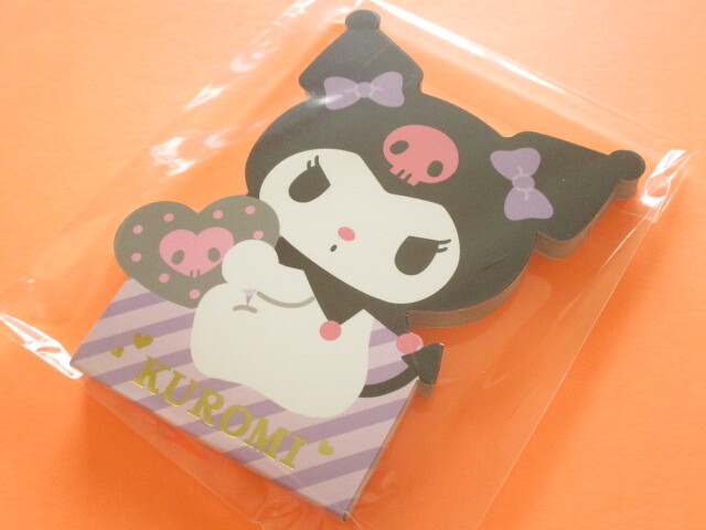 Photo1: Kawaii Cute Die-Cut Medium Memo Pad Sanrio Original *Kuromi (46216-1) 