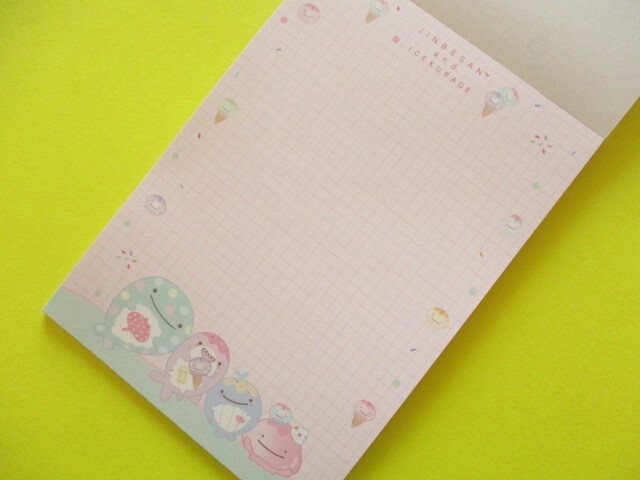 Photo: Kawaii Cute Large Memo Pad Jinbesan San-x *Jinbesan & Icekurage (MH20502)