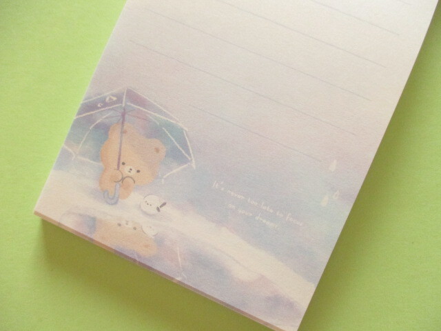 Photo: Kawaii Cute Mini Memo Pad Cotton Bear Q-LiA  *Rain (80183)