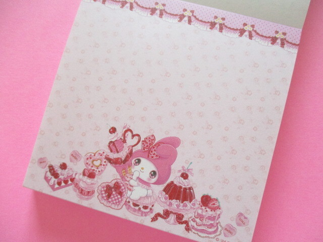 Photo: Kawaii Cute Medium Memo Pad Sanrio Characters × 飴ノ森ふみか Amenomori Fumika Clothes Pin *My Melody (MM-84007) 