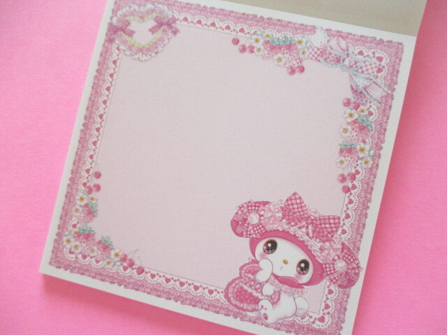 Photo: Kawaii Cute Medium Memo Pad Sanrio Characters × 飴ノ森ふみか Amenomori Fumika Clothes Pin *My Melody (MM-84007) 