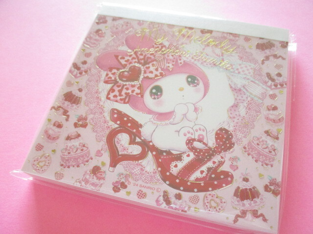 Photo1: Kawaii Cute Medium Memo Pad Sanrio Characters × 飴ノ森ふみか Amenomori Fumika Clothes Pin *My Melody (MM-84007) 